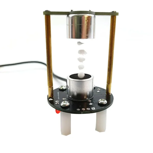 Educational magnetic levitation device demonstrating levitation of a ball using magnetic forces, perfect for science experiments and educational displays.