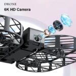 High-resolution drone with 6K HD camera and advanced lens system for capturing detailed aerial footage. Perfect for photography enthusiasts and drone hobbyists.