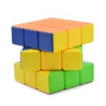 Brightly colored 3x3 Rubik's Cube puzzle toy for brain teasers and educational fun, perfect for developing problem-solving skills and cognitive abilities in children and adults.