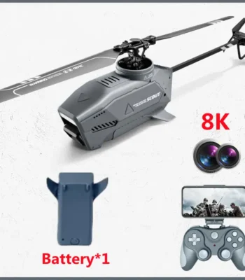 High-quality drone helicopter with camera, remote control, and 8K video capability for aerial photography and videography. Suitable for hobbyists and beginners.