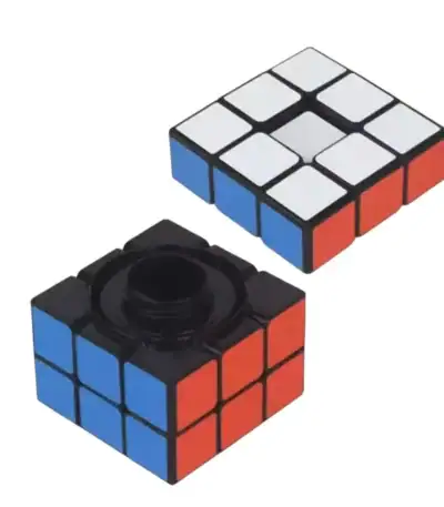 Brightly colored 3x3 Rubik's Cube puzzle toy for brain teasers and educational fun, perfect for science and math enthusiasts.