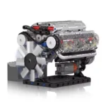 LEGO Technic engine model showcasing detailed mechanical parts and moving components, ideal for science education and STEM learning.