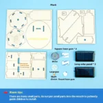 Educational science gadget kit with foam parts, motor, solar panels, and gears for STEM projects and science experiments.