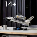 Detailed LEGO rocket model representing space exploration, suitable for ages 14 and up, perfect for science enthusiasts and educational purposes.