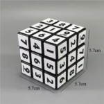 High-quality 3x3 number cube puzzle toy for educational and recreational use, perfect for stimulating logical thinking and problem-solving skills in children and adults.