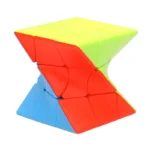 Colorful magnetic geometric puzzle cube for STEM learning and brain development.