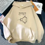 Veste à capuche avec motif mathématique Mandelbrot, idéale pour les amateurs de science et de décoration geek. Confortable et stylée, parfait pour un look scientifique décontracté.