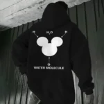 Molecule d'eau - Sweat à capuche avec diagramme moléculaire.